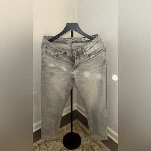 Zara Light Gray Denim Pants